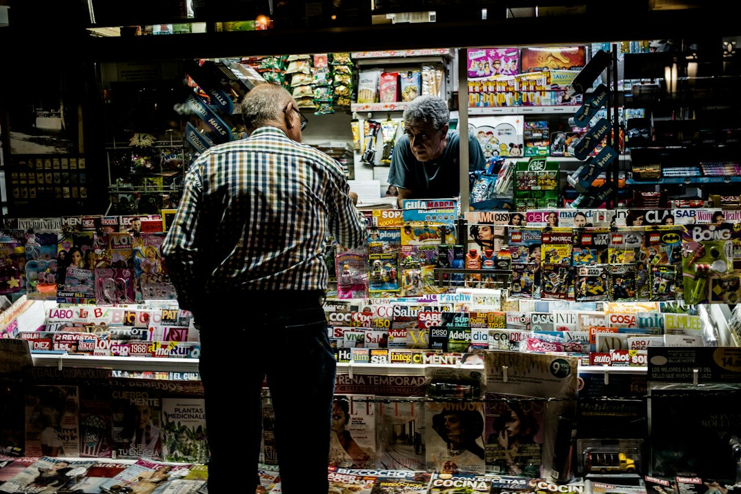 store detective observing customer