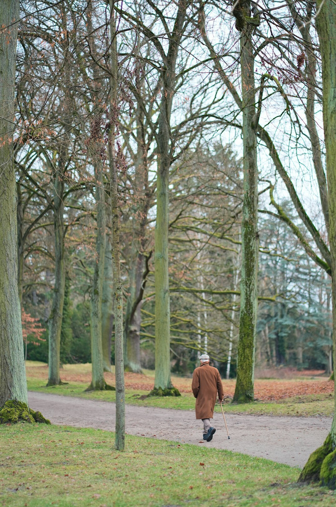 elderly man in coat
