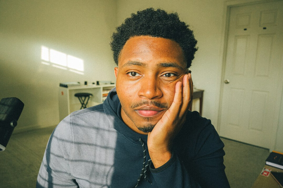Portrait of a young man with a calm expression