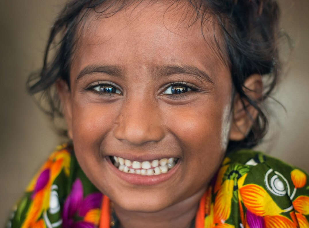 Portrait of a woman with a warm smile