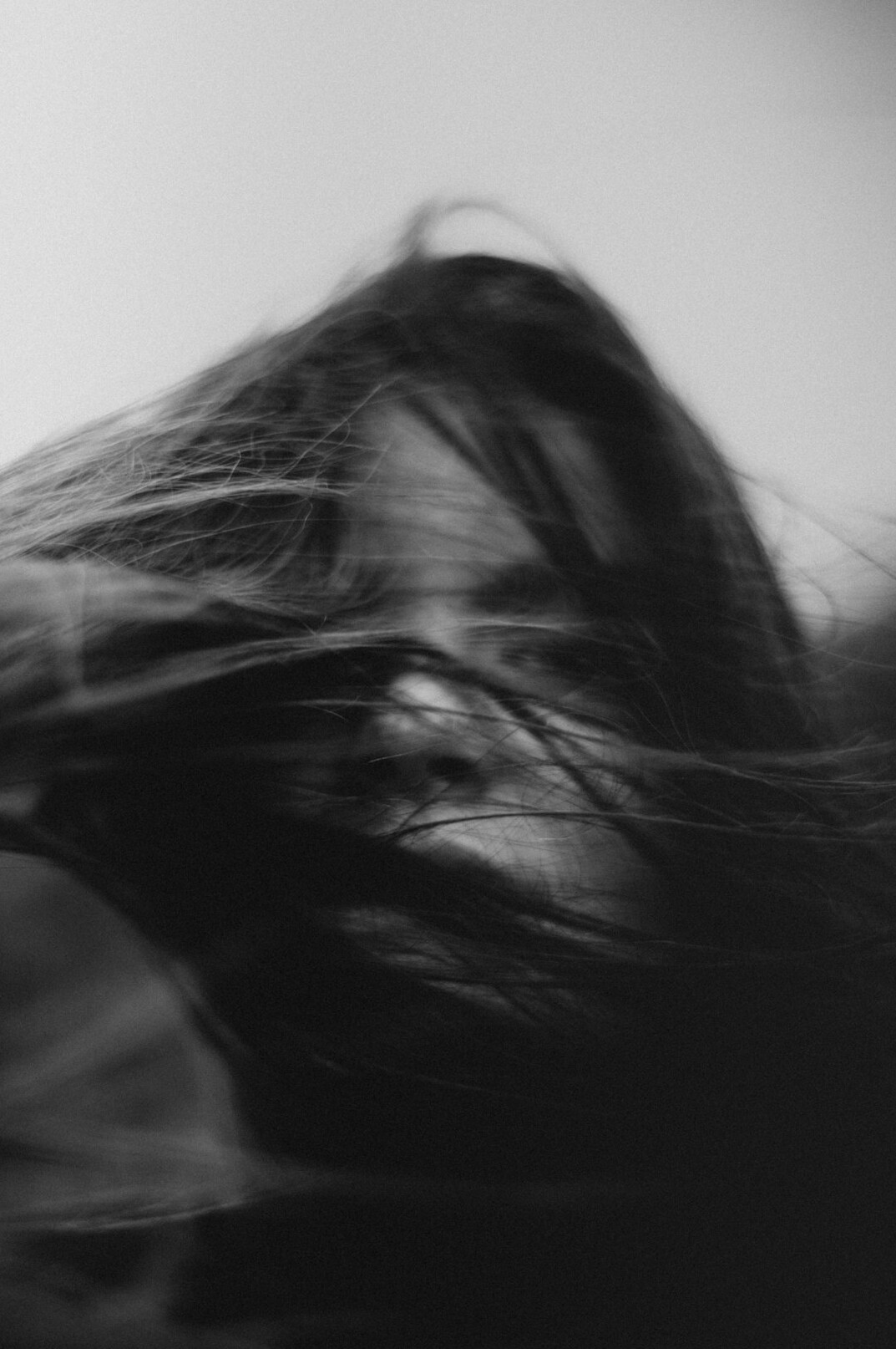 Portrait of a woman with long hair
